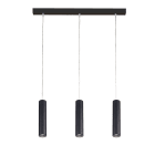 ROSSINI ILLUMINAZIONE - SOSPENSIONE 3 ELEMENTI LED 7W LINEARE NERA IP20 3000K CRI80 AXI006N