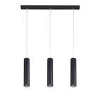 ROSSINI ILLUMINAZIONE - SOSPENSIONE 3 ELEMENTI LED 10W LINEARE NERA IP20 3000K CRI80