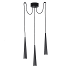 ROSSINI ILLUMINAZIONE - SOSPENSIONE 3 ELEMENTI NERA GU10 IP20