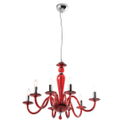 ROSSINI ILLUMINAZIONE - SOSPENSIONE IN VETRO RUBINO E14 IP20 84CM CRI001RU