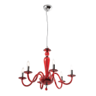 ROSSINI ILLUMINAZIONE - SOSPENSIONE IN VETRO RUBINO E14 IP20 70CM CRI002RU