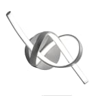 ROSSINI ILLUMINAZIONE - APPLIQUE ARGENTO SATINATO LED 12W IP20 4500K CRI80