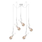 ROSSINI ILLUMINAZIONE - SOSPENSIONE 5 ELEMENTI BIANCA E27 IP20