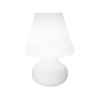 ROSSINI ILLUMINAZIONE - LAMPADA DA TAVOLO IN VETRO BIANCO SATINATO E27 IP20 40CM