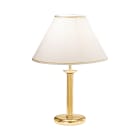 ROSSINI ILLUMINAZIONE - LAMPADA DA TAVOLO OTTONE ORO LUCIDO/PARALUME AVORIO E27 IP20