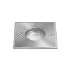 ROSSINI ILLUMINAZIONE - UPLIGHT QUADRATO IN ACCIAIO SATINATO GU10 IP65 IK10 PAS004