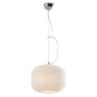 ROSSINI ILLUMINAZIONE - SOSPENSIONE CROMO/VETRO BIANCO SATINATO E27 IP20 30CM