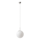ROSSINI ILLUMINAZIONE - SOSPENSIONE CROMO/VETRO BIANCO E27 IP20 25CM RUN001CR