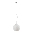 ROSSINI ILLUMINAZIONE - SOSPENSIONE CROMO/VETRO BIANCO E27 IP20 30CM RUN002CR