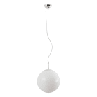 ROSSINI ILLUMINAZIONE - SOSPENSIONE CROMO/VETRO BIANCO E27 IP20 40CM