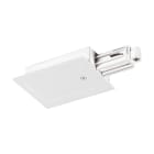 ROSSINI ILLUMINAZIONE - TESTATA DI ALIMENTAZIONE INIZIALE PER SQUASH INCASSO DESTRA BIANCA