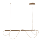 ROSSINI ILLUMINAZIONE - SOSPENSIONE ORIZZONTALE ORO SATINATO LED 50W IP20 3000K