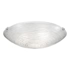 ROSSINI ILLUMINAZIONE - APPLIQUE/PLAFONIERA IN VETRO/ ARGENTO E2