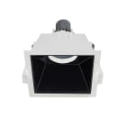 ROSSINI ILLUMINAZIONE - DOWNLIGHT QUADRATO BIANCO RIFLETTORE NERO GU10 IP20 VIR001BN