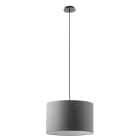 ROSSINI ILLUMINAZIONE - SOSPENSIONE NERA/PARALUME CILINDRICO ANTRACITE E27 IP20 48CM