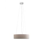 ROSSINI ILLUMINAZIONE - SOSPENSIONE BIANCA/PARALUME CILINDRICO AVORIO E27 IP20 48CM