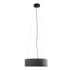 ROSSINI ILLUMINAZIONE - SOSPENSIONE NERA/PARALUME CILINDRICO ANTRACITE E27 IP20 48CM