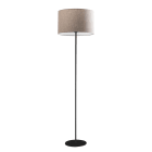 ROSSINI ILLUMINAZIONE - PIANTANA NERA/PARALUME CILINDRICO AVORIO E27 IP20 48CM