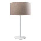 ROSSINI ILLUMINAZIONE - LAMPADA TAVOLO BIANCA/PARALUME CILINDRICO AVORIO E27 IP20