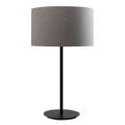ROSSINI ILLUMINAZIONE - LAMPADA TAVOLO NERA/PARALUME CILINDRICO GRIGIO E27 IP20