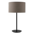 ROSSINI ILLUMINAZIONE - LAMPADA TAVOLO NERA/PARALUME CILINDRICO TORTORA E27 IP20