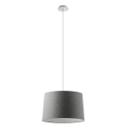 ROSSINI ILLUMINAZIONE - SOSPENSIONE BIANCA/PARALUME CONICO ANTRACITE E27 IP20 48CM