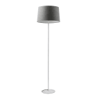 ROSSINI ILLUMINAZIONE - PIANTANA BIANCA/PARALUME CONICO ANTRACITE E27 IP20 48CM