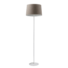 ROSSINI ILLUMINAZIONE - PIANTANA BIANCA/PARALUME CONICO TORTORA E27 IP20 48CM
