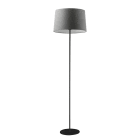 ROSSINI ILLUMINAZIONE - PIANTANA NERA/PARALUME CONICO ANTRACITE E27 IP20 48CM