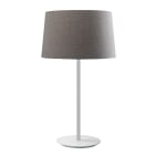 ROSSINI ILLUMINAZIONE - LAMPADA TAVOLO BIANCA/PARALUME CONICO GRIGIO E27 IP20