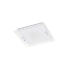 ROSSINI ILLUMINAZIONE - PLAFONIERA BIANCA/VETRO EXTRACHIARO E27 IP20 30CM