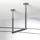 ROSSINI ILLUMINAZIONE - KIT SOSTEGNO TESATA E DISTANZIATORE IN OTTONE CROMATO