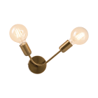 ROSSINI ILLUMINAZIONE - LAMPADA PARETE OTTONATA 2 LUCI
