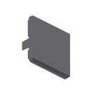 ROSSINI ILLUMINAZIONE - COPPIA TESTATE TERMINALI NERE PER YEN MONO E BINARIO YEN007N