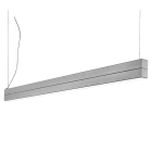 ROSSINI ILLUMINAZIONE - SISTEMA LINEARE BIEMISSIONE GRIGIO LED 60W 120° IP20 3000K CRI90 DALI