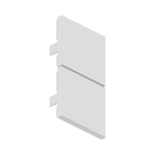 ROSSINI ILLUMINAZIONE - COPPIA TESTATE TERMINALI BIANCHE PER YEN DOPPIO