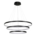 ROSSINI ILLUMINAZIONE - SOSPENSIONE 3 CERCHI NERA LED 100W IP20 3000K