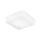 ROSSINI ILLUMINAZIONE - APPLIQUE/PLAFONIERA QUADRATA VETRO SATINATO E27 IP20 30CM