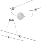 ROSSINI ILLUMINAZIONE - KIT FISSAGGIO E ALIMENTATORE DA PARETE/PLAFONE BIANCO PER WIRE/CABLE