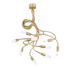 ROSSINI ILLUMINAZIONE - SOSPENSIONE 9 ELEMENTI ORO SATINATO E14 IP20