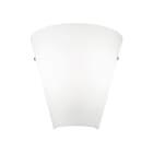 ROSSINI ILLUMINAZIONE - APPLIQUE IN VETRO BIANCO SATINATO E27 IP20 25CM