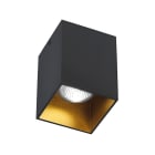 ROSSINI ILLUMINAZIONE - DOWNLIGHT A PLAFONE QUADRATO NERO-ORO SATINATO GU10 IP20