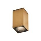 ROSSINI ILLUMINAZIONE - DOWNLIGHT A PLAFONE QUADRATO ORO CON LAMPADINA GU10 MINI 2700K NERA