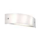 ROSSINI ILLUMINAZIONE - APPLIQUE IN VETRO BIANCO SATINATO E27 IP20 39CM