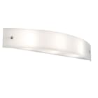 ROSSINI ILLUMINAZIONE - APPLIQUE IN VETRO BIANCO SATINATO E27 IP20 69CM