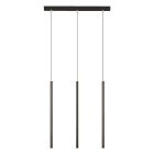 ROSSINI ILLUMINAZIONE - SOSPENSIONE 3 ELEMENTI LINEARE NERA/TITANIO LED 3X9W 3000K CRI90