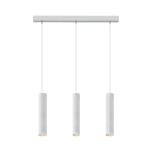 ROSSINI ILLUMINAZIONE - SOSPENSIONE 3 ELEMENTI LINEARE BIANCA/BIANCA LED 3X12W 3000K CRI90