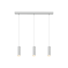 ROSSINI ILLUMINAZIONE - SOSPENSIONE 3 ELEMENTI LINEARE BIANCA/BIANCA GU10 50W 15CM