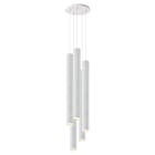 ROSSINI ILLUMINAZIONE - SOSPENSIONE 5 ELEMENTI TONDA BIANCA/BIANCA GU10 50W 60CM