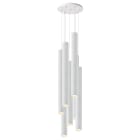 ROSSINI ILLUMINAZIONE - SOSPENSIONE 7 ELEMENTI TONDA BIANCA/BIANCA GU10 50W 60CM